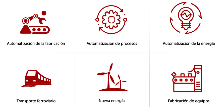 Una amplia gama de nuestros productos se han utilizado en aplicaciones de control industriales.