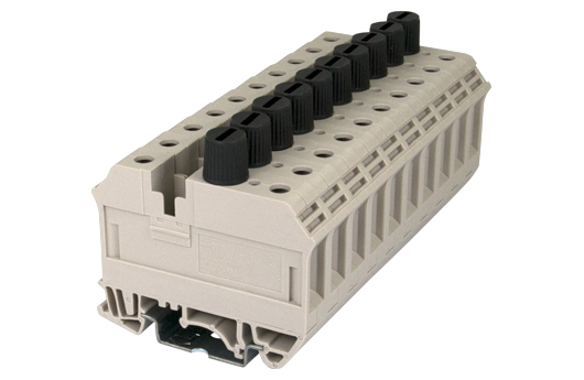 Dinkle DK4-TF DIN Rail Fuse Holder - 5x20mm Fuse Block For 300V 16A Circuits (Pack Of 50)