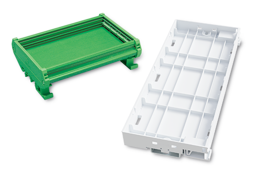 thumbnail image 2 of Dinkle DK2.5N-BR DIN Rail Terminal Blocks - Brown, 12 AWG, 20A, 600V (Pack Of 100) 2 of 4
